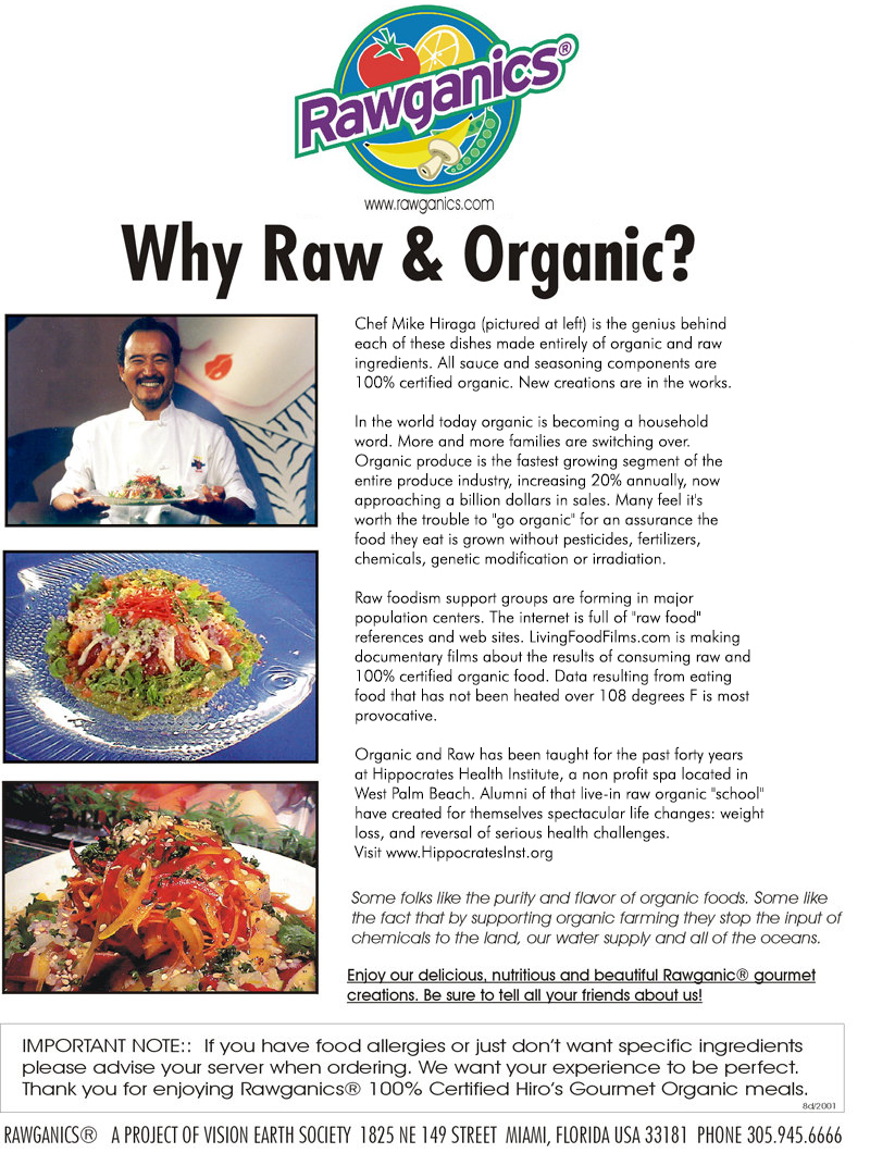 Why raw and organic?