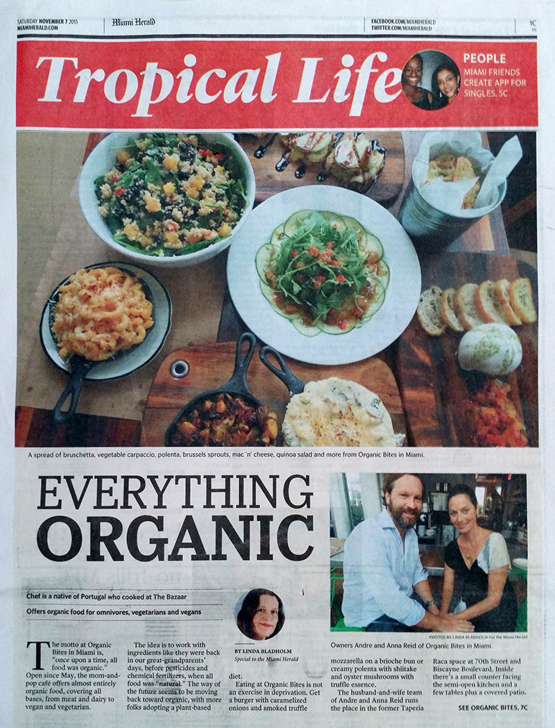 Everything Organic - Miami Herald Article, Nov 7, 2015